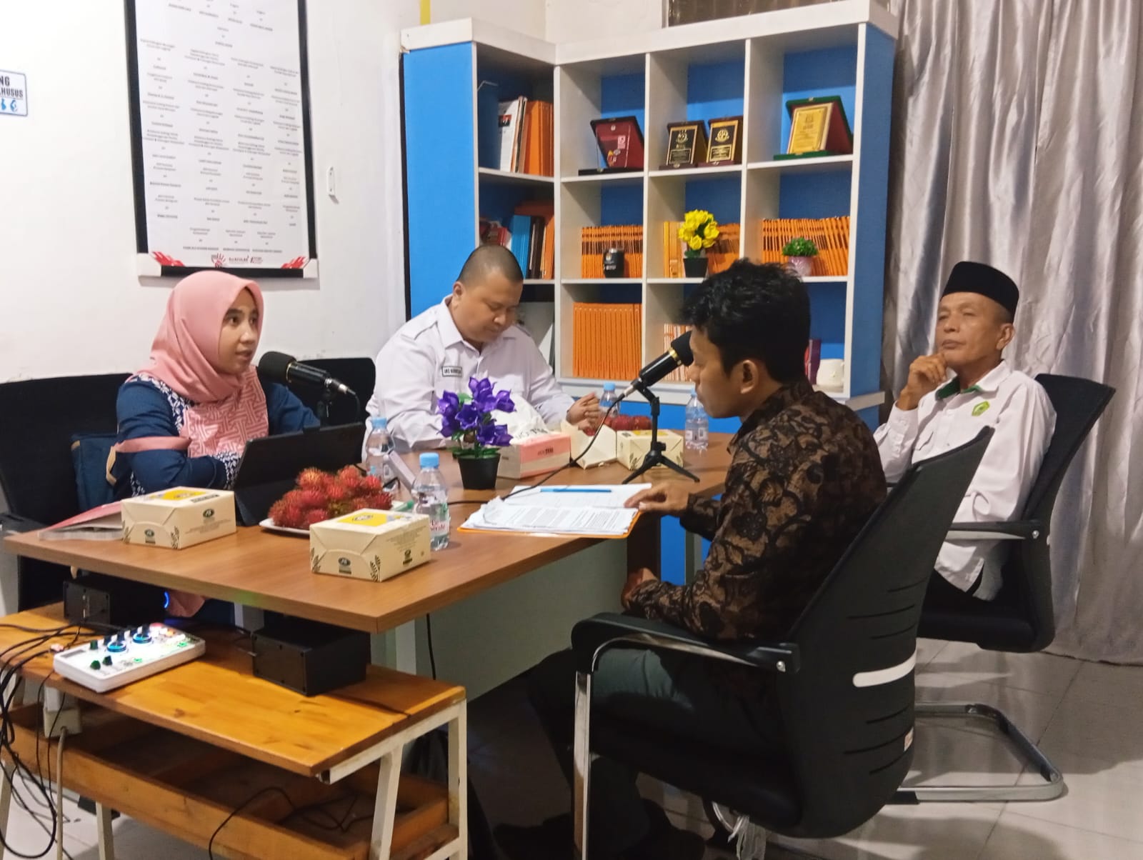 Dokumentasi kegiatan podcast 