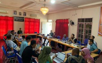 Rakor Identifikasi TPS Rawan Bersama Dengan Panwaslu Kecamatan se-Kota Binjai